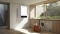 The picture shows a Viessmann gas condensing boiler.