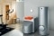 The picture shows a Vitoconnect interface in combination with a Viessmann heating system.